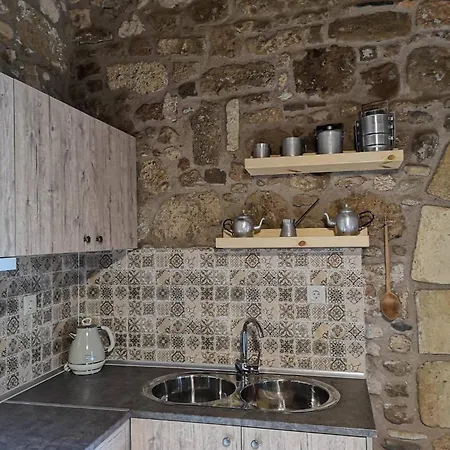 M&m Stone-village House-family-vintage *