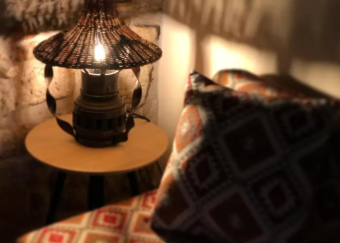 M&m Stone-village House-family-vintage